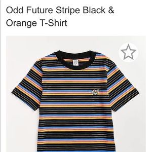 ODD FUTURE school stripe tee size small